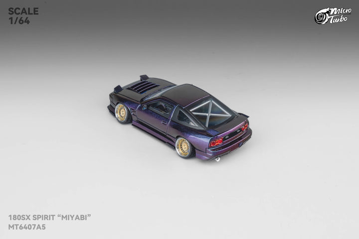 [Preorder] Microturbo 1:64 Nissan 180SX Spirit "MIYABI" Chameleon MT6407A5