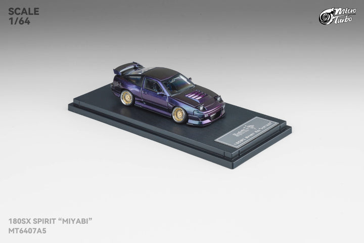 [Preorder] Microturbo 1:64 Nissan 180SX Spirit "MIYABI" Chameleon MT6407A5