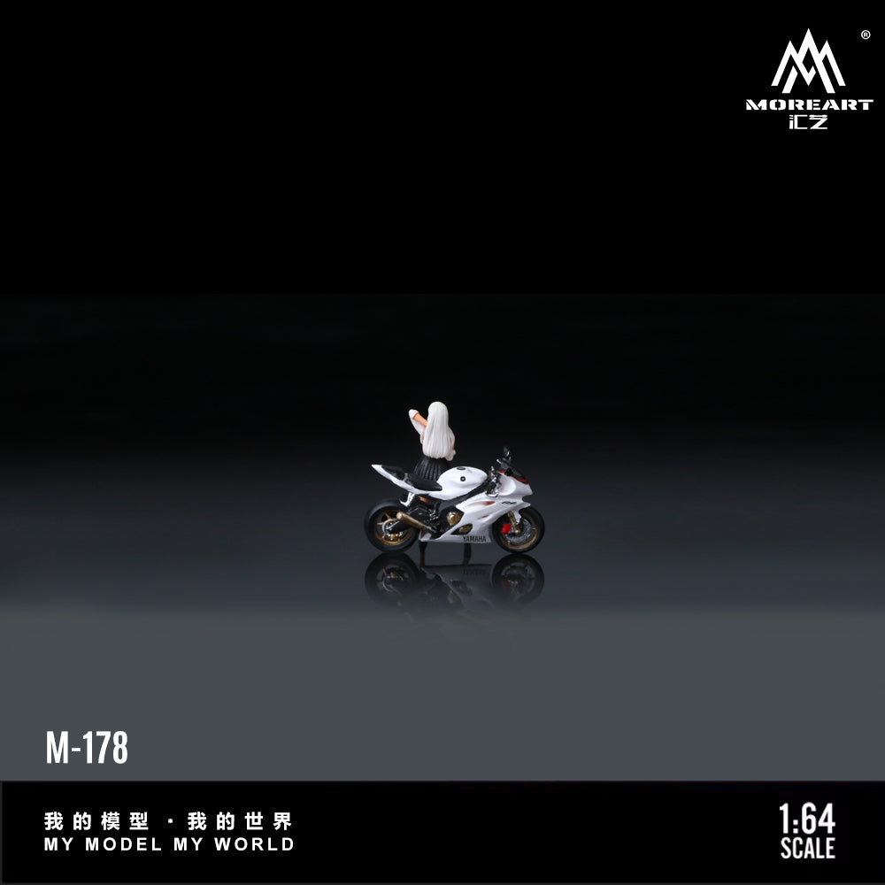 [Preorder] MoreArt 1:64 AYAMAHA RGWHITE GIRL MOTORCYCLE DOLL MO222178