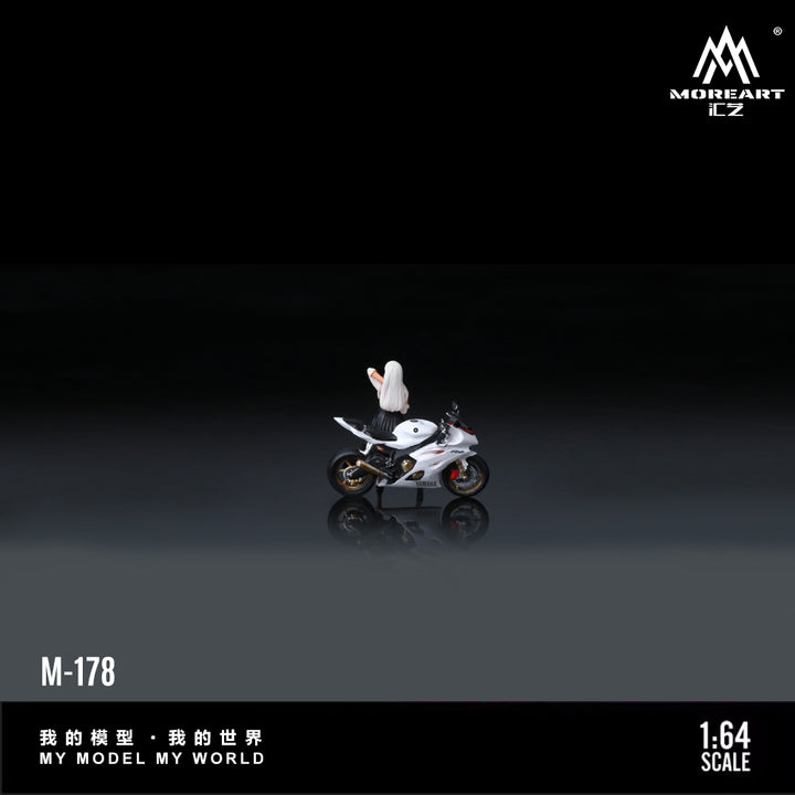 [Preorder] MoreArt 1:64 AYAMAHA RGWHITE GIRL MOTORCYCLE DOLL MO222178