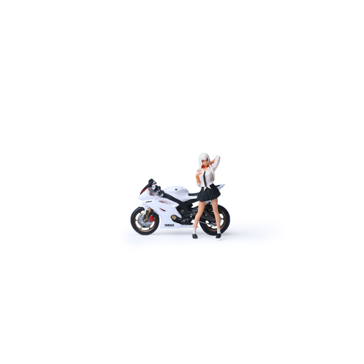 [Preorder] MoreArt 1:64 AYAMAHA RGWHITE GIRL MOTORCYCLE DOLL MO222178