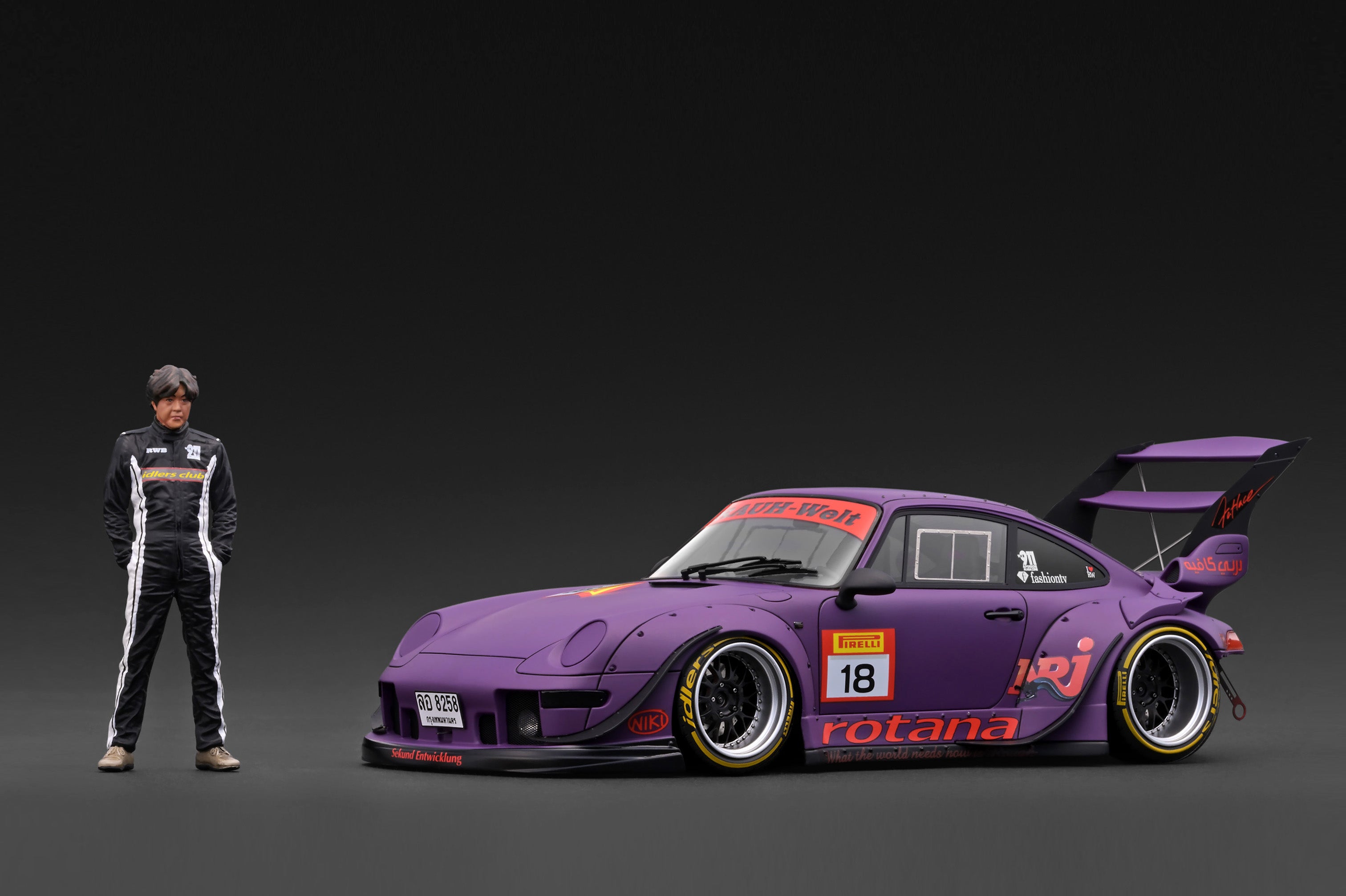 1/18 イグニッションモデル RWB 993 ポルシェ ignition Preorder] Ignition Model 1:18 RWB 993 Blue Metallic IG4155
