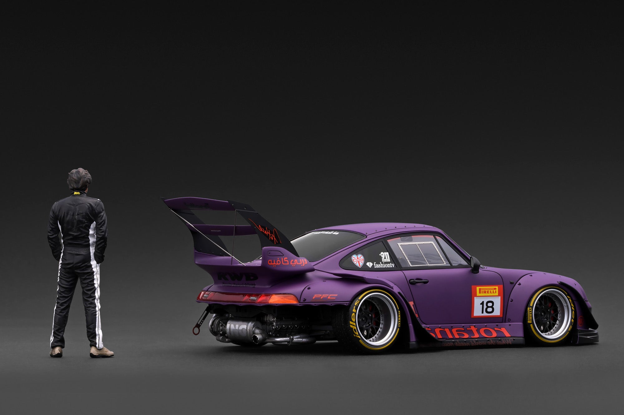 Preorder] Ignition Model 1:18 RWB 993 Matte Purple With Mr. Nakai