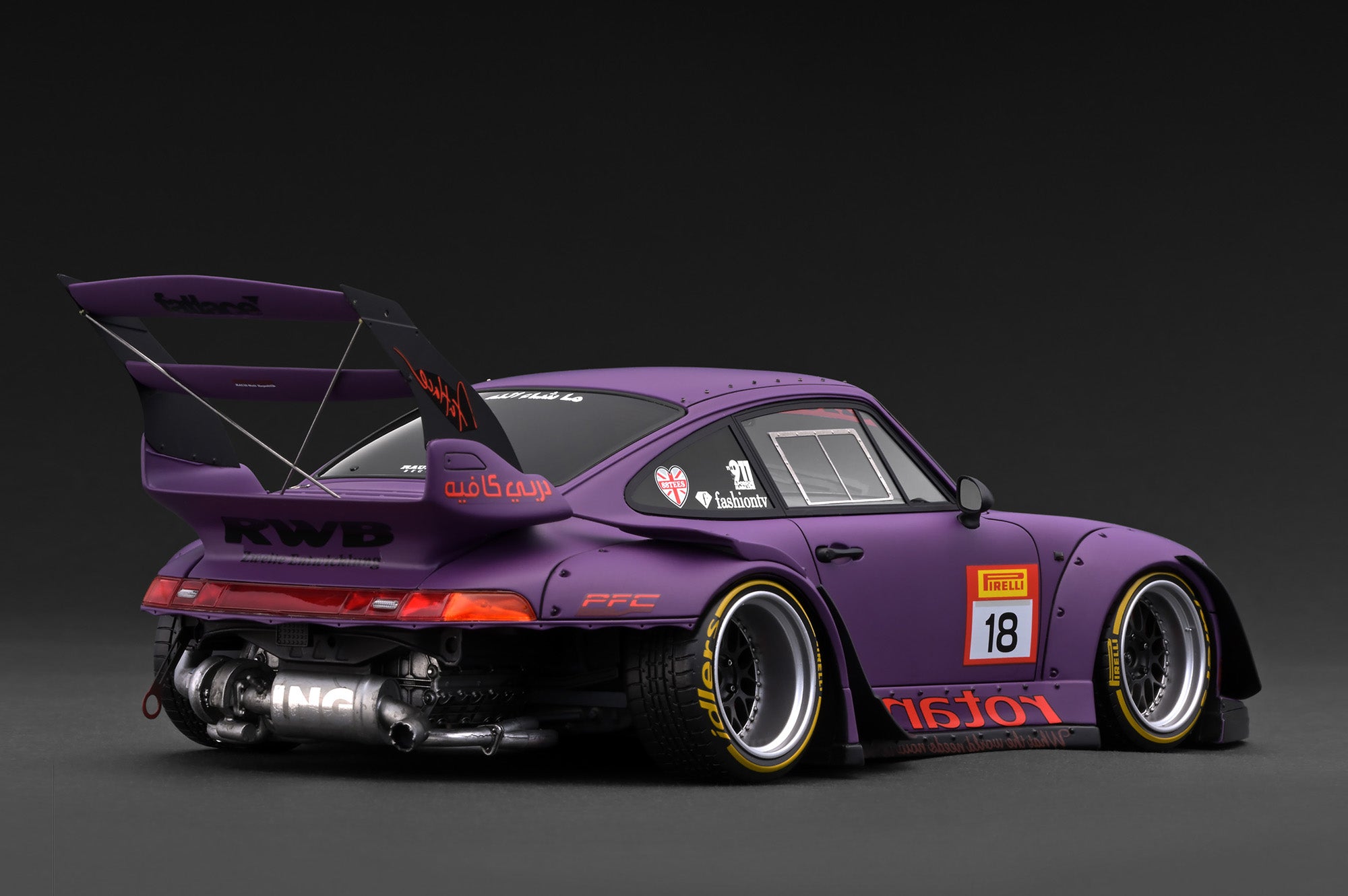 Preorder] Ignition Model 1:18 RWB 993 Matte Purple With Mr. Nakai
