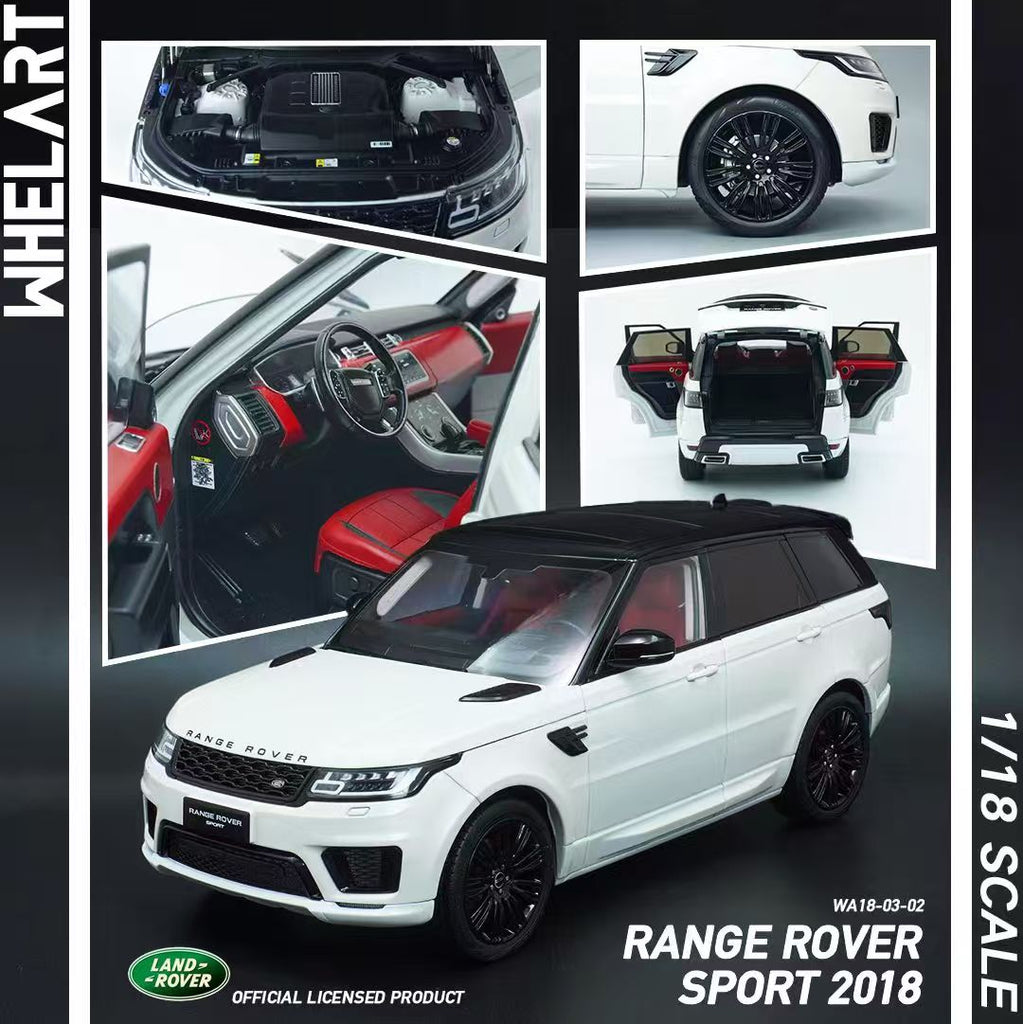 Range Rover Sport 1/18 スケールモデルWHELART 1/18 Whelart Land Rover Range Rover Sport (Black) Diecast Car