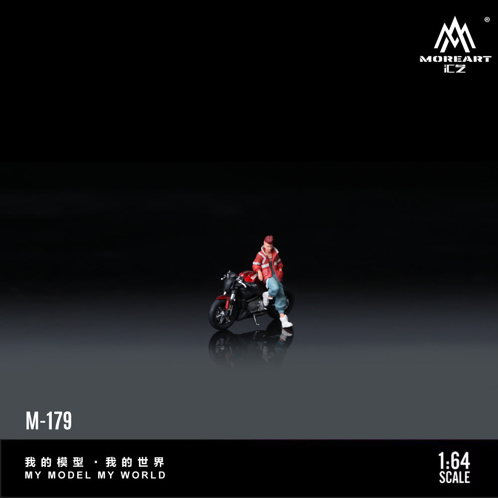 [Preorder] MoreArt 1:64 BUELL XB12S  RED MOTORCYCLE DOLL MO222179