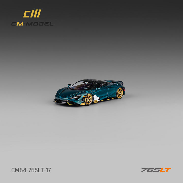 [Preorder] CM Model 1:64 McLaren 765LT Metallic black green