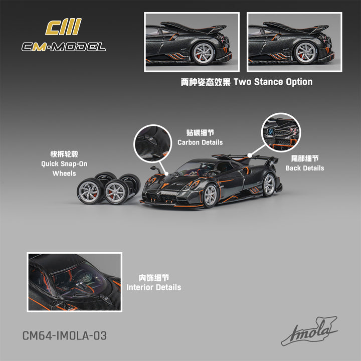 [Preorder] CM Model 1:64 Pagani Imola - Metallic Grey