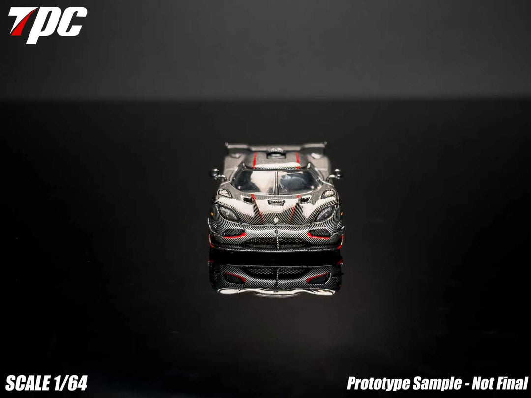 [Preorder] TPC 1:64 Koenigsegg Agera RS Carbon Fiber Red Stripe