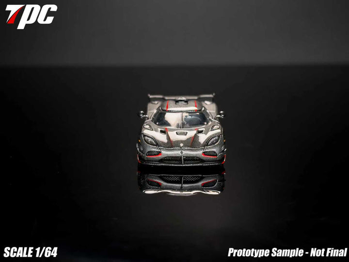 [Preorder] TPC 1:64 Koenigsegg Agera RS Carbon Fiber Red Stripe
