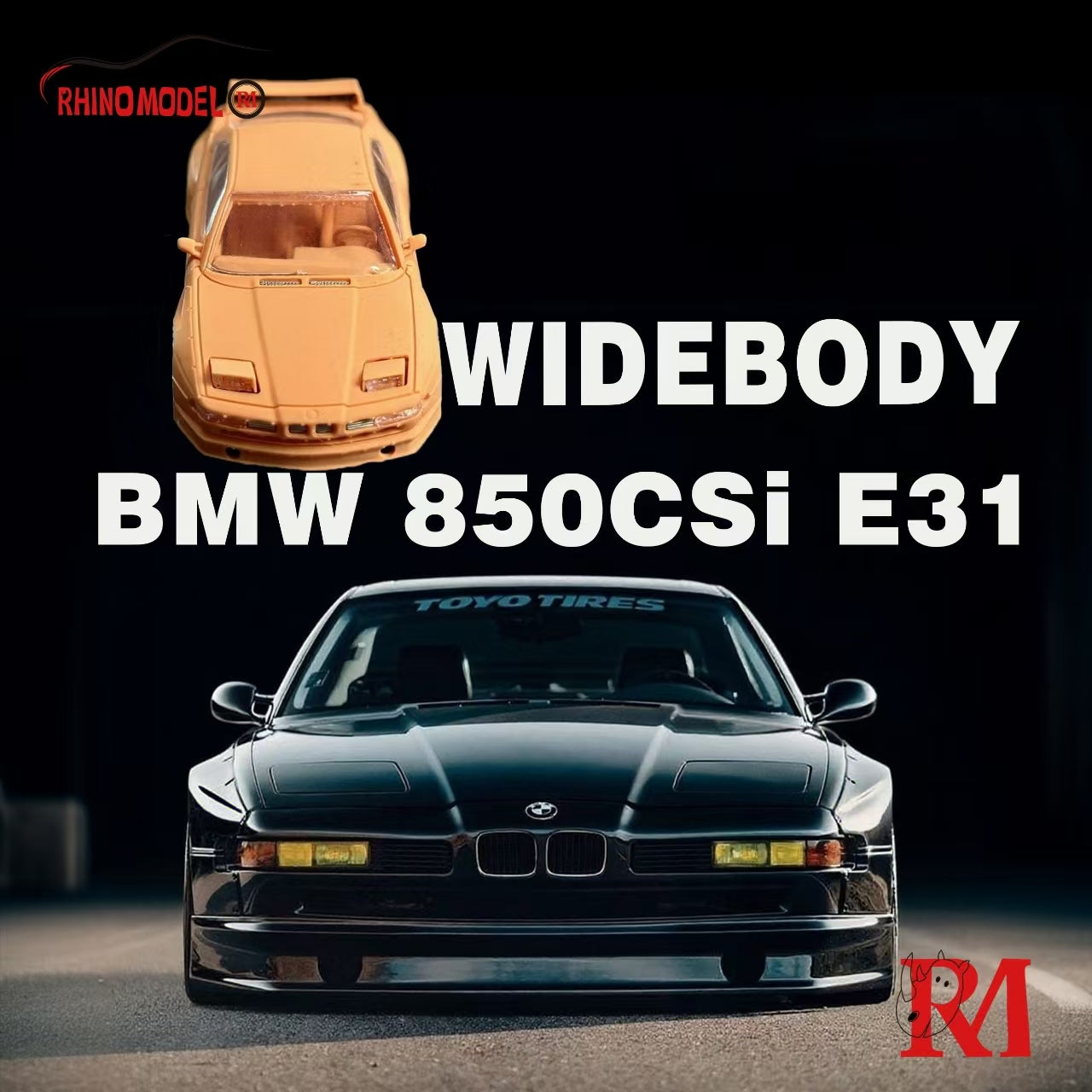 Rhino Model 1:64 BMW 850CSi E31 Dark Green – Horizon Diecast