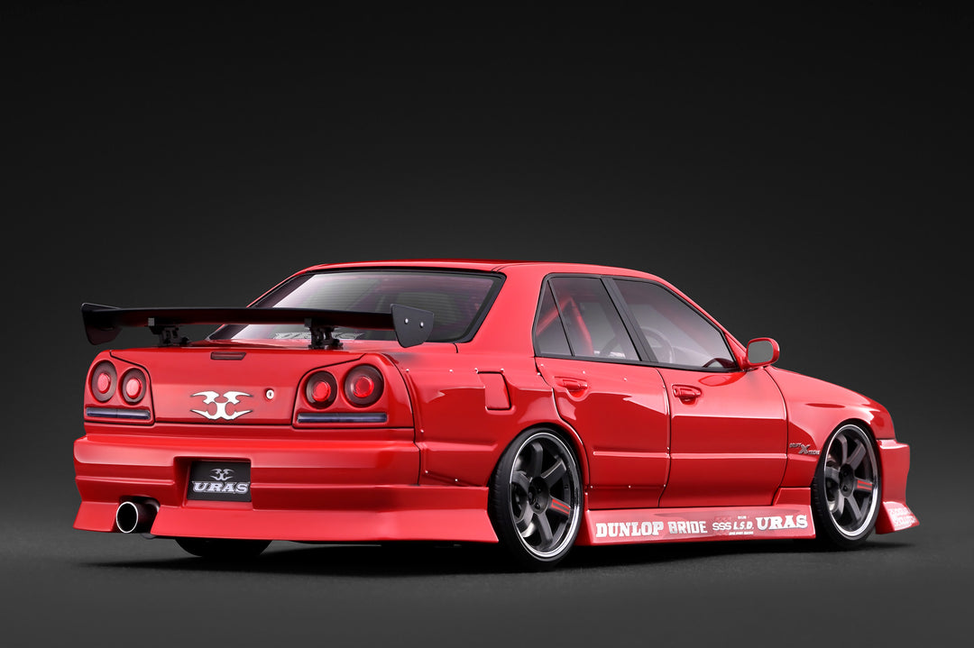 [Preorder] Ignition Model 1:18 URAS Skyline ER34 Red Metallic IG4198