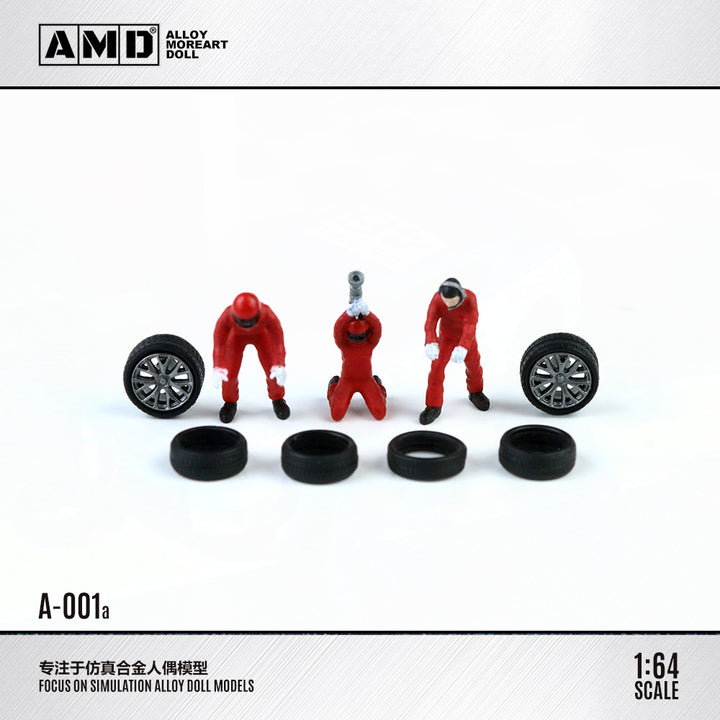 [Preorder] ALLOY MOREART DOLL 1:64 Car Repair Worker Doll Set (3 Colours)