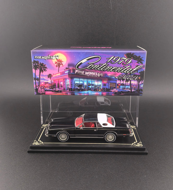 [Preorder] Fine Works64 1:64 Lincoln Continental 1979 - Black