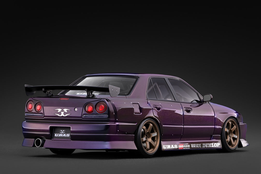 [Preorder] Ignition Model 1:18 URAS Skyline ER34 Purple Metallic IG4200