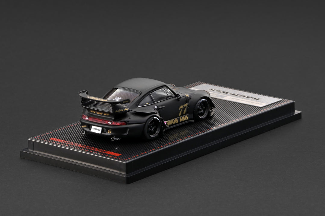 [Preorder] Ignition Model 1:64 Porsche RWB 993 Matte Black IG4212
