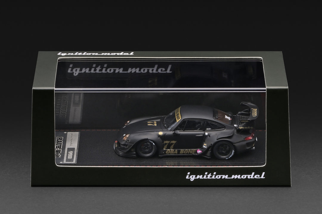 [Preorder] Ignition Model 1:64 Porsche RWB 993 Matte Black IG4212