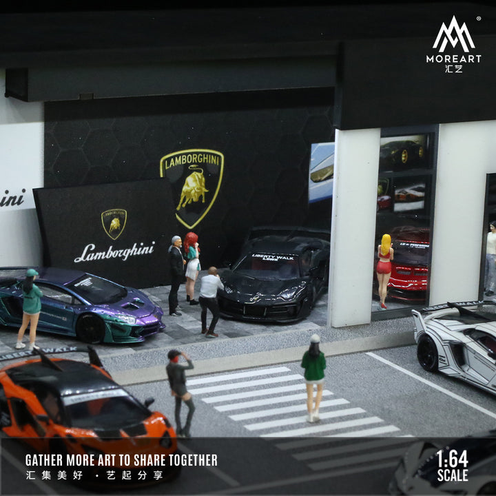 [Preorder] MoreArt 1:64 Lamborghini Showroom Scene Model