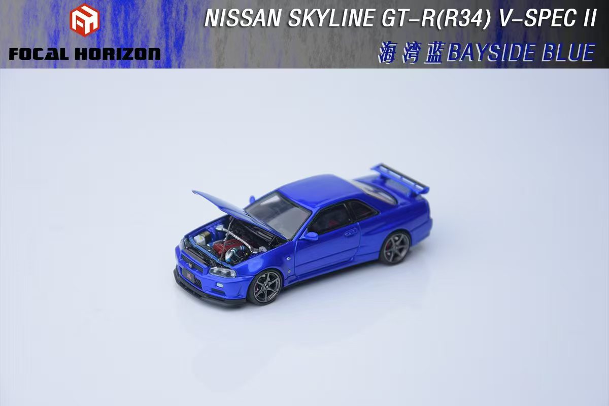 FOCAL HORIZON GTR R34 ミニカー Preorder] Focal Horizon 1:64 Nissan Skyline GT-R R34 V-SPEC