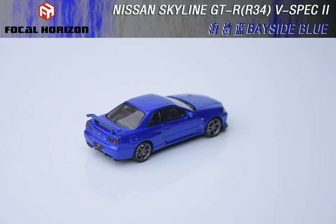 [Preorder] Focal Horizon 1:64 Nissan Skyline GT-R R34 V-SPEC-II Bayside Blue