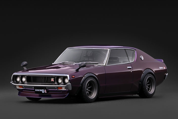 [Preorder] Ignition Model 1:18 Nissan Skyline 2000 GT-R (KPGC110) Purple Metallic IG4258