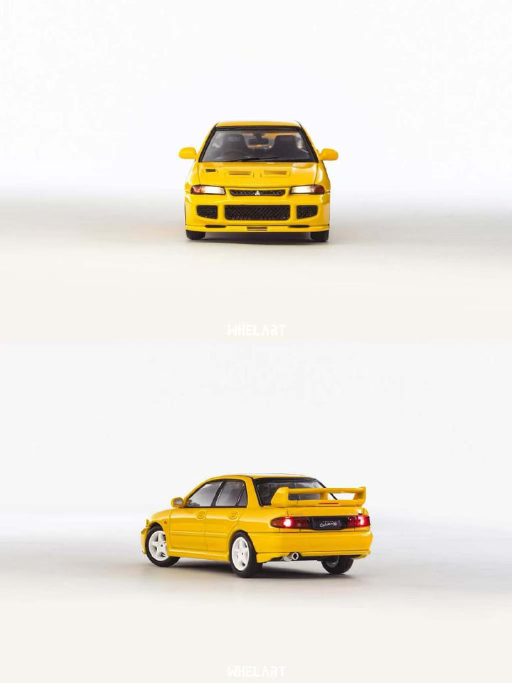 [Preorder] WHELART 1:64 Mitsubishi EVO3 Yellow H-003A
