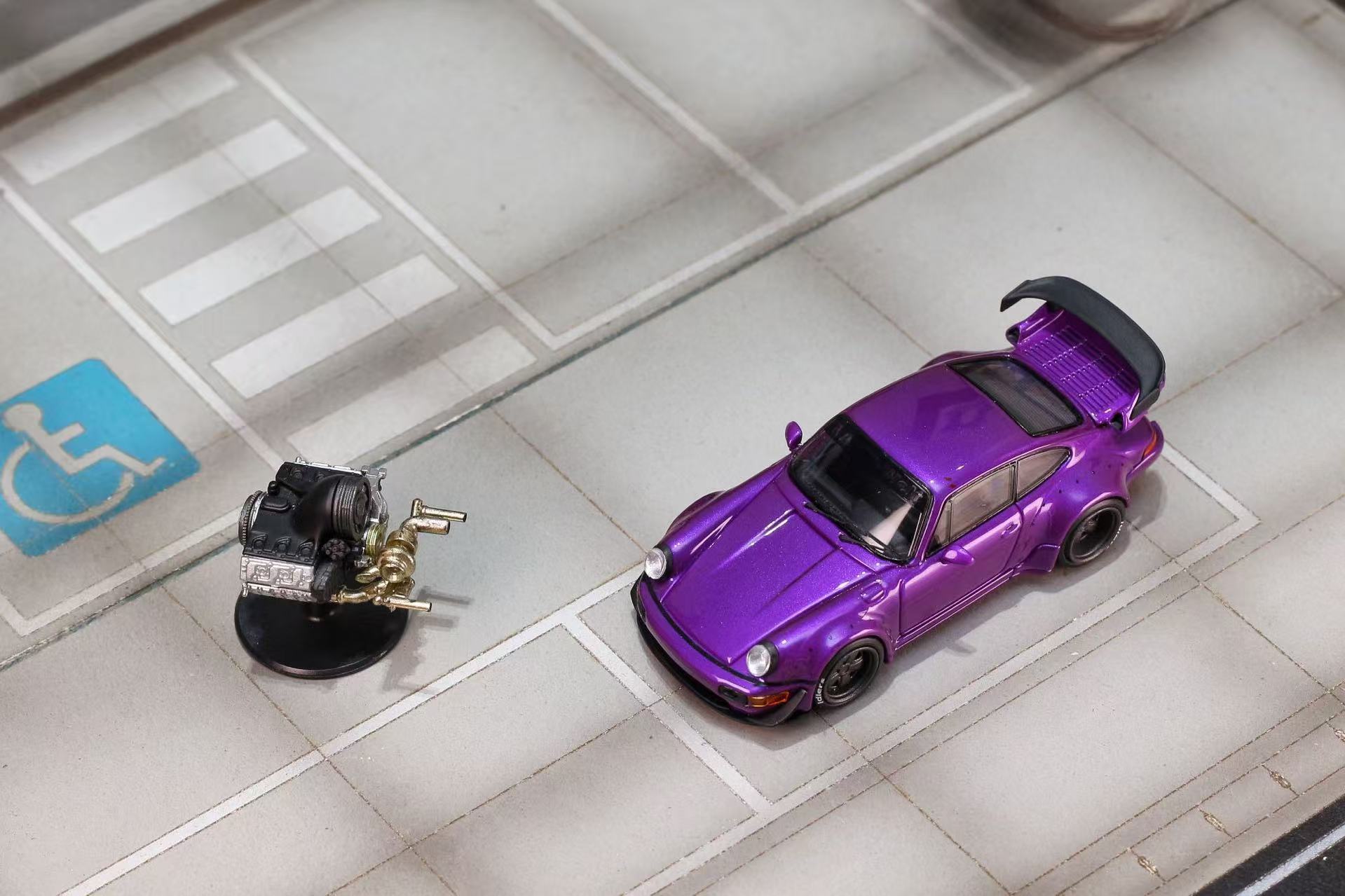 Preorder] Street Weapon 1:64 RWB 964 Metallic Violet – Horizon Diecast