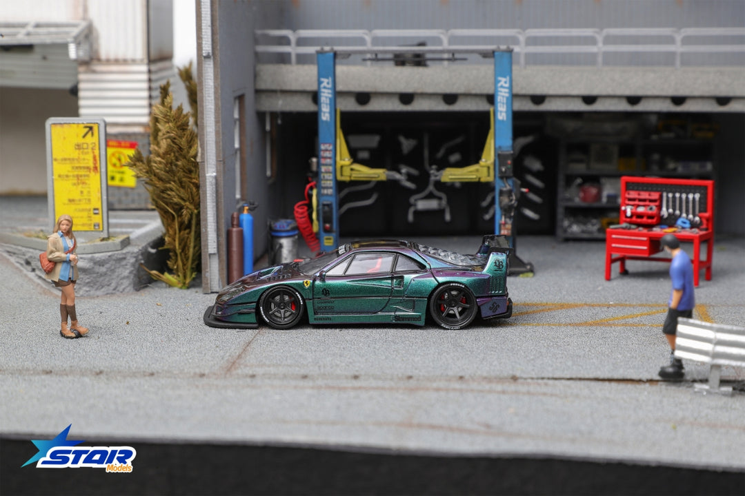 Star Model 1:64 Ferrari Supercar F40 LB-Works Wide-Body Modified (4 Ve ...