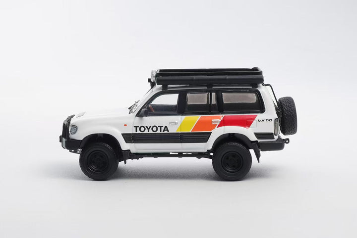 GCD 1:64 Toyota Land Cruiser 80 LHD TRD WHITE KS-014-614
