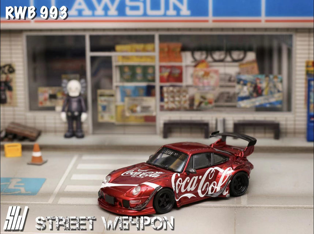 Street Weapon 1:64 Porsche RWB 993 Coca Cola Livery (2 Versions