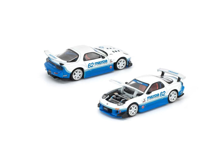 [Preorder] POPRACE 1:64 Mazda RX7 (FD3S) Blue White PRE021