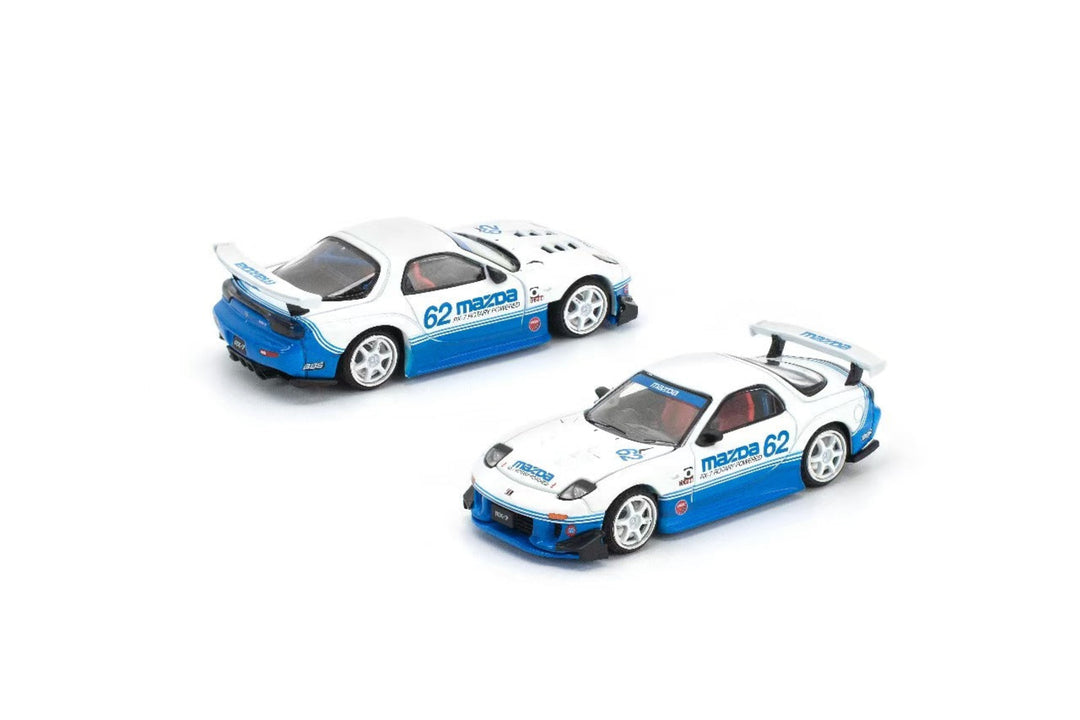 [Preorder] POPRACE 1:64 Mazda RX7 (FD3S) Blue White PRE021