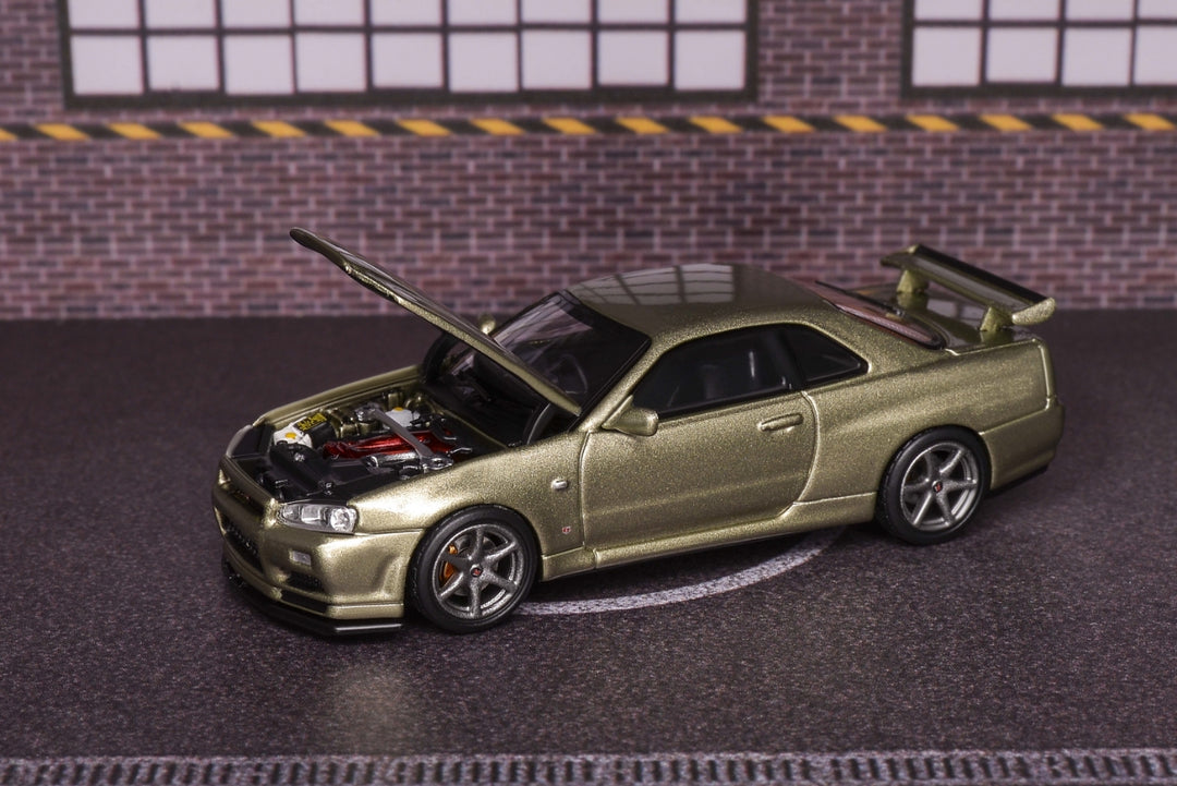 [Preorder] MOTORHELIX 1:64 NISSAN SKYLINE GT-R R34 V Spec II (2 Colours)