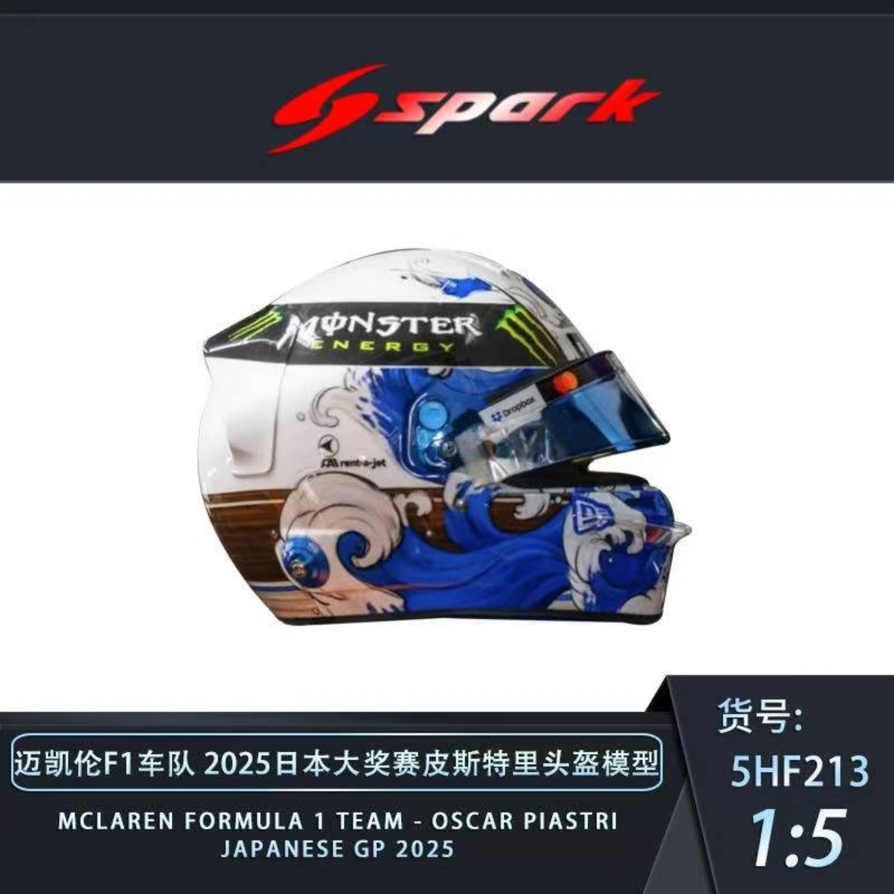 Preorder] Spark 1:5 F1 Helmet (10 Variants) – Horizon Diecast