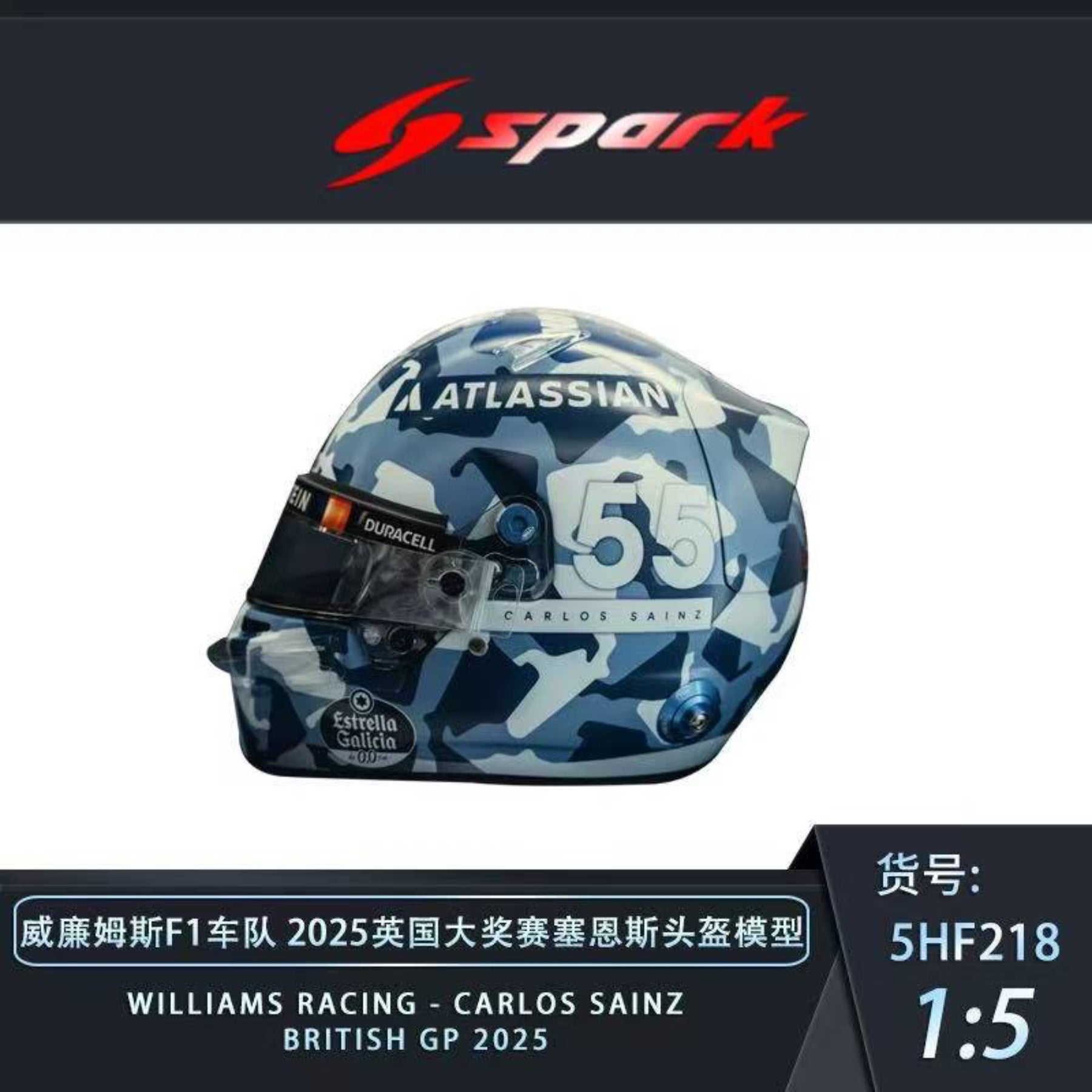Preorder] Spark 1:5 F1 Helmet (10 Variants) – Horizon Diecast