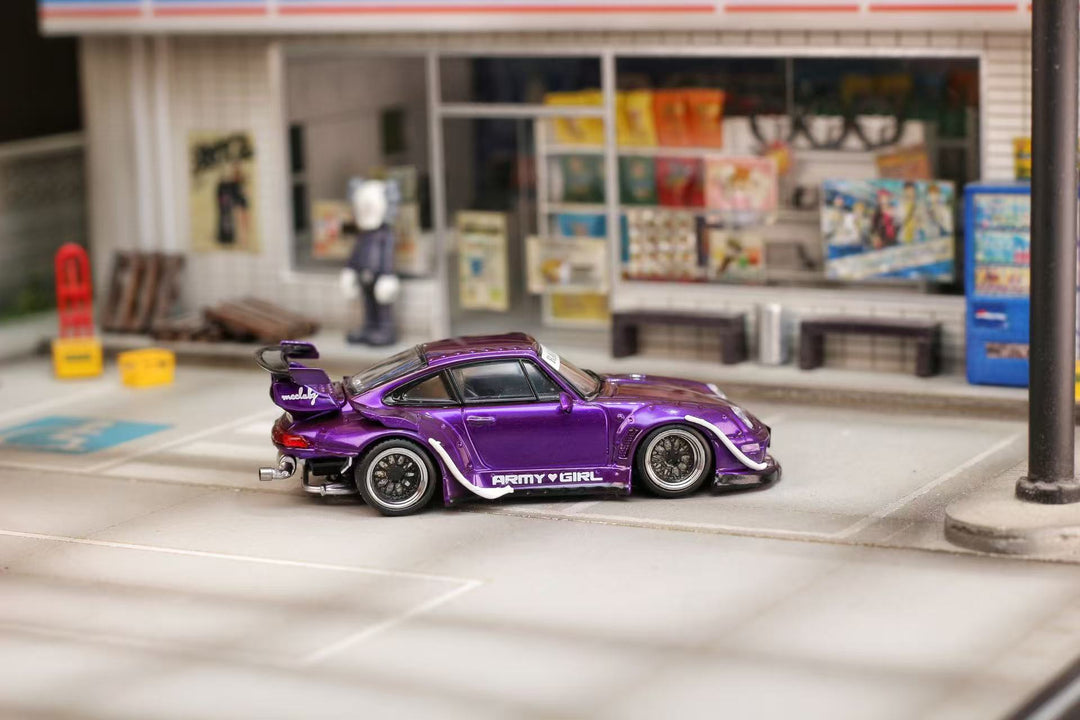 [Preorder] Street Weapon 1:64 Porsche RWB 993 Purple