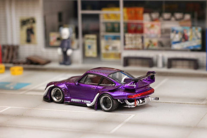 [Preorder] Street Weapon 1:64 Porsche RWB 993 Purple