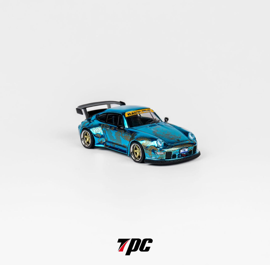 [Preorder] TPC 1:64 Porsche RWB993 Chrome Blue / Transparent Blue (2 Colours)