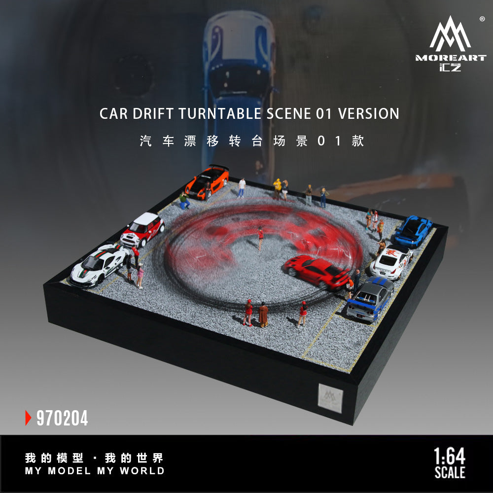 [Preorder] MoreArt 1:64 CAR DRIFT TURNTABLE SCENE O1 VERSION MO970204