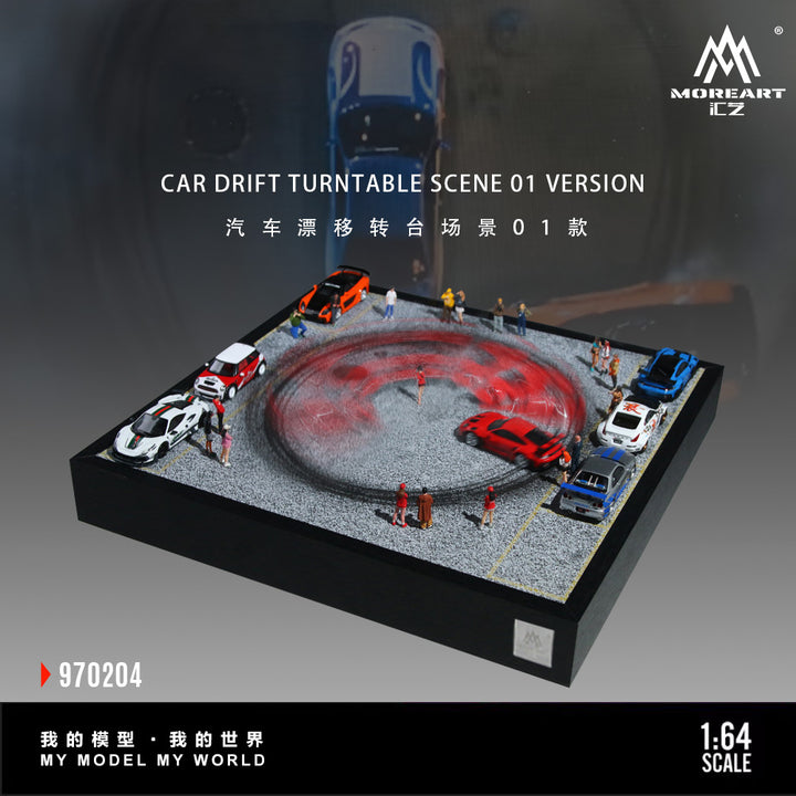 [Preorder] MoreArt 1:64 CAR DRIFT TURNTABLE SCENE O1 VERSION MO970204