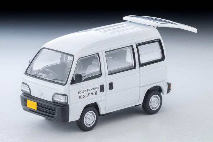 [Preorder] TLVN Tomica Limited Vintage Neo 1:64 Honda Acty Van Chichibu Fire Dept (White) LV-N388a