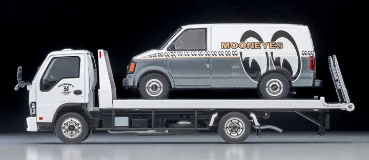[Preorder] TLVN Tomica Limited Vintage Neo 1:64 Isuzu Elf Hanamidai Safety Loader (MOONEYES) LV-N391a