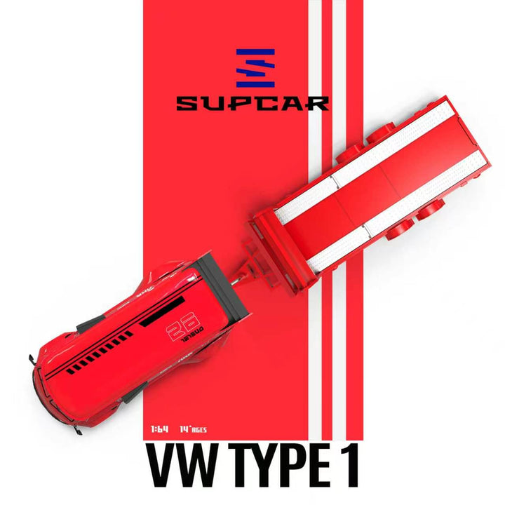 [Preorder] SUPCAR 1:64 Volkswagen T1 Trailer Version SC642961-2