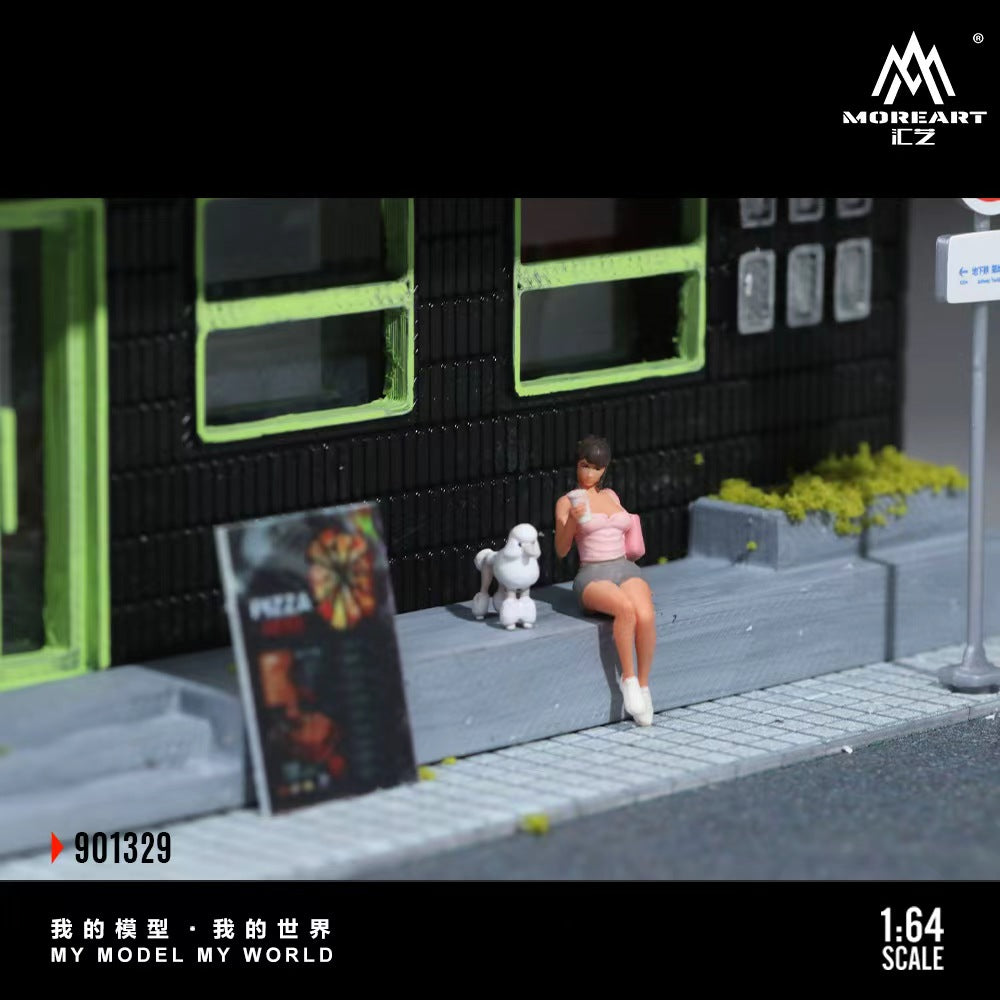 MoreArt 1:64 PIZZA SHOP SCENE MODEL MO901329 – Horizon Diecast