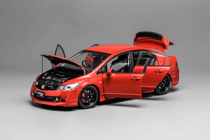 MOTORHELIX 1:18 Honda Civic Type R（FD2) MUGEN RR Milano Red M85415