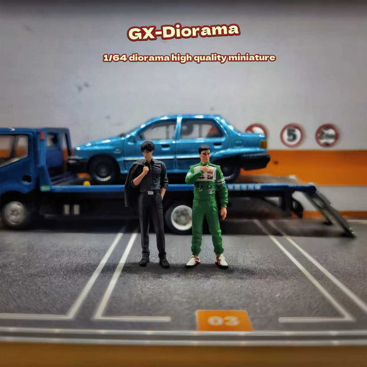 [Preorder] GX Diorama 1:64 Initial D Takahashi Ryosuke & Tatemoto Tomoyuki Duo GX2025121905