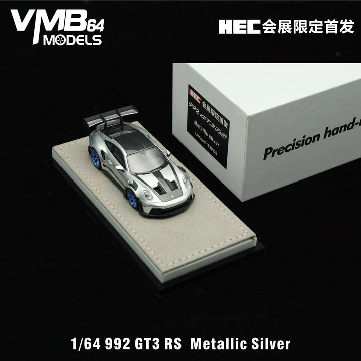 [Preorder] VMB 1:64 992 GT3 RS Metallic Silver