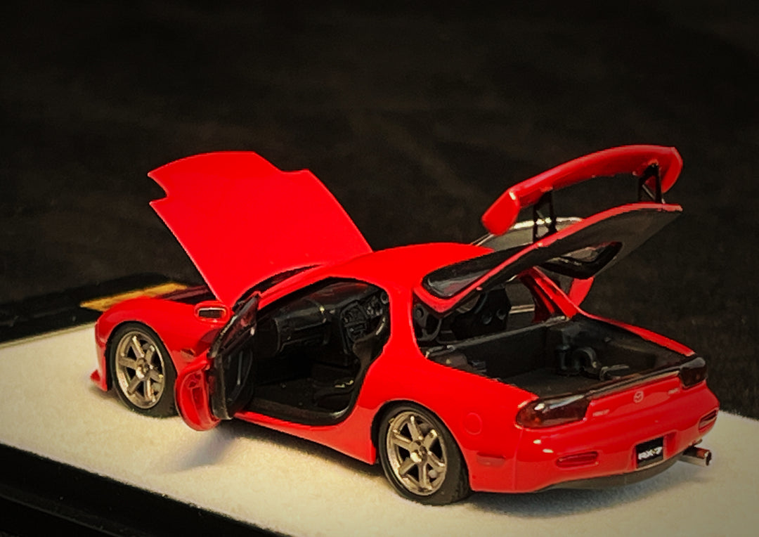 [Preorder] PGM 1:64 Mazda RX7 Red Color (2 Versions)