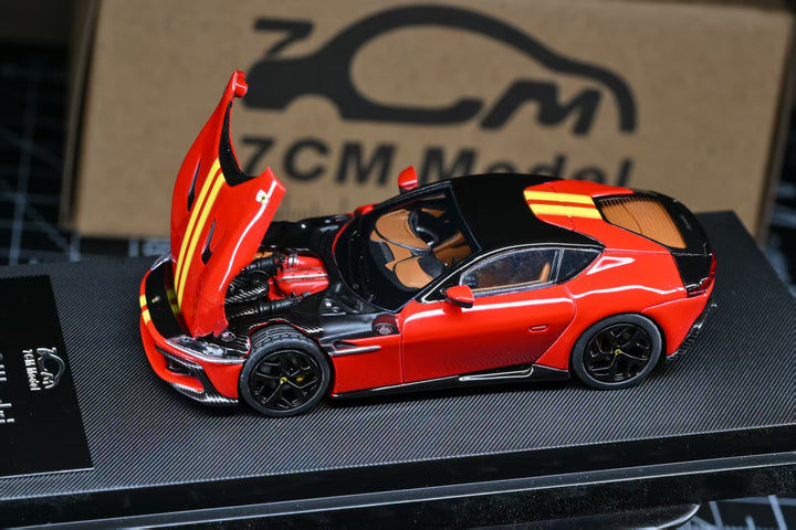 [Preorder] 7CM Model 1:64 Prancing Horse 12 Cilindri Rosso Corsa Giallo Modena Racing Livery Stripe