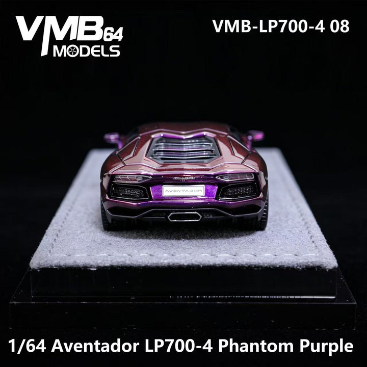 [Preorder] VMB 1:64 Lamborghini Aventador LP700-4 Iridescent Purple VMB-LP700-4 08 Foshan Exhibition limited